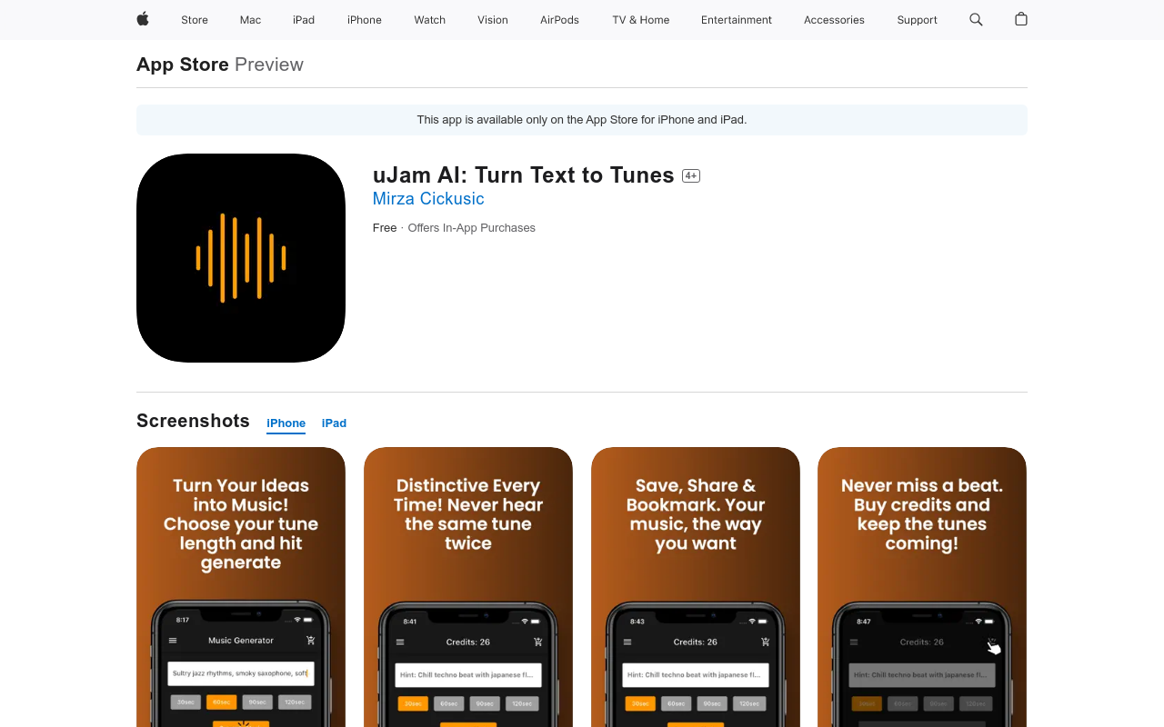 uJam AI: Turn Text to Tunes