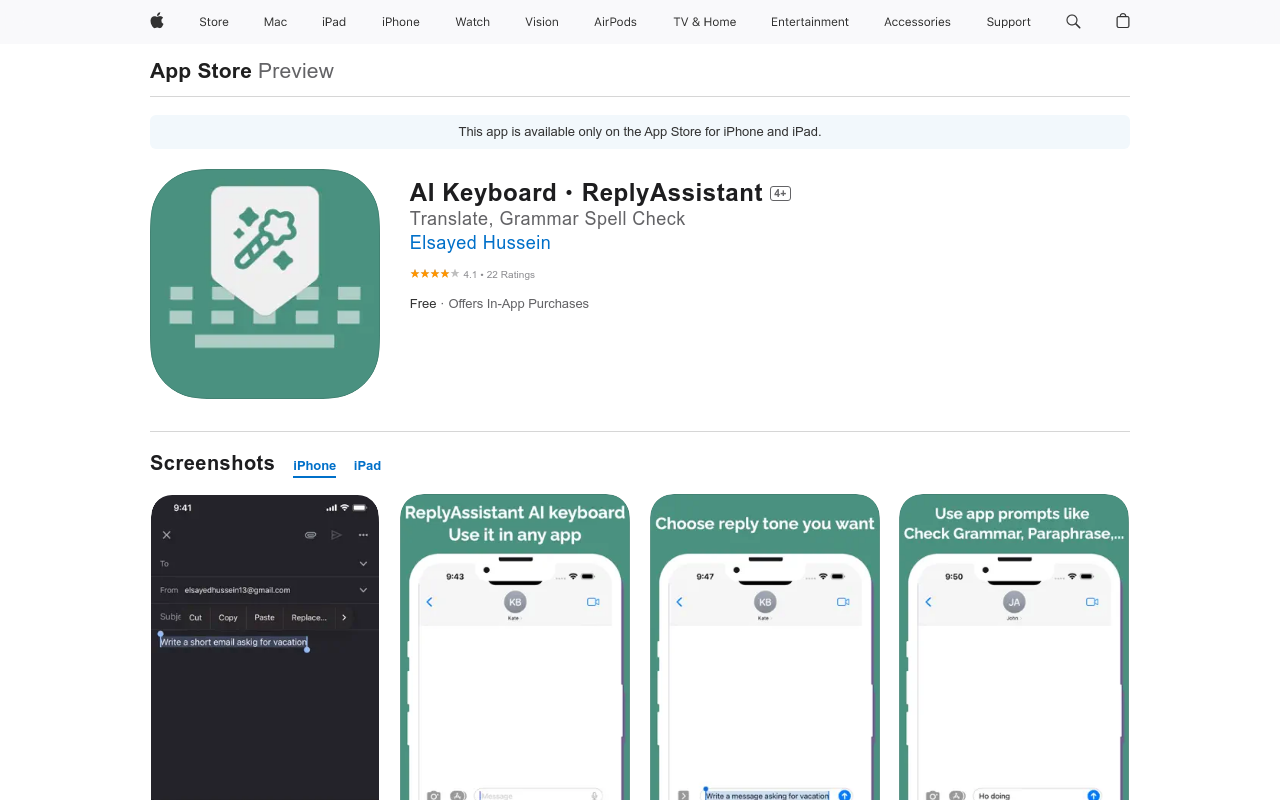 Keyboard AI・ReplyAssistant