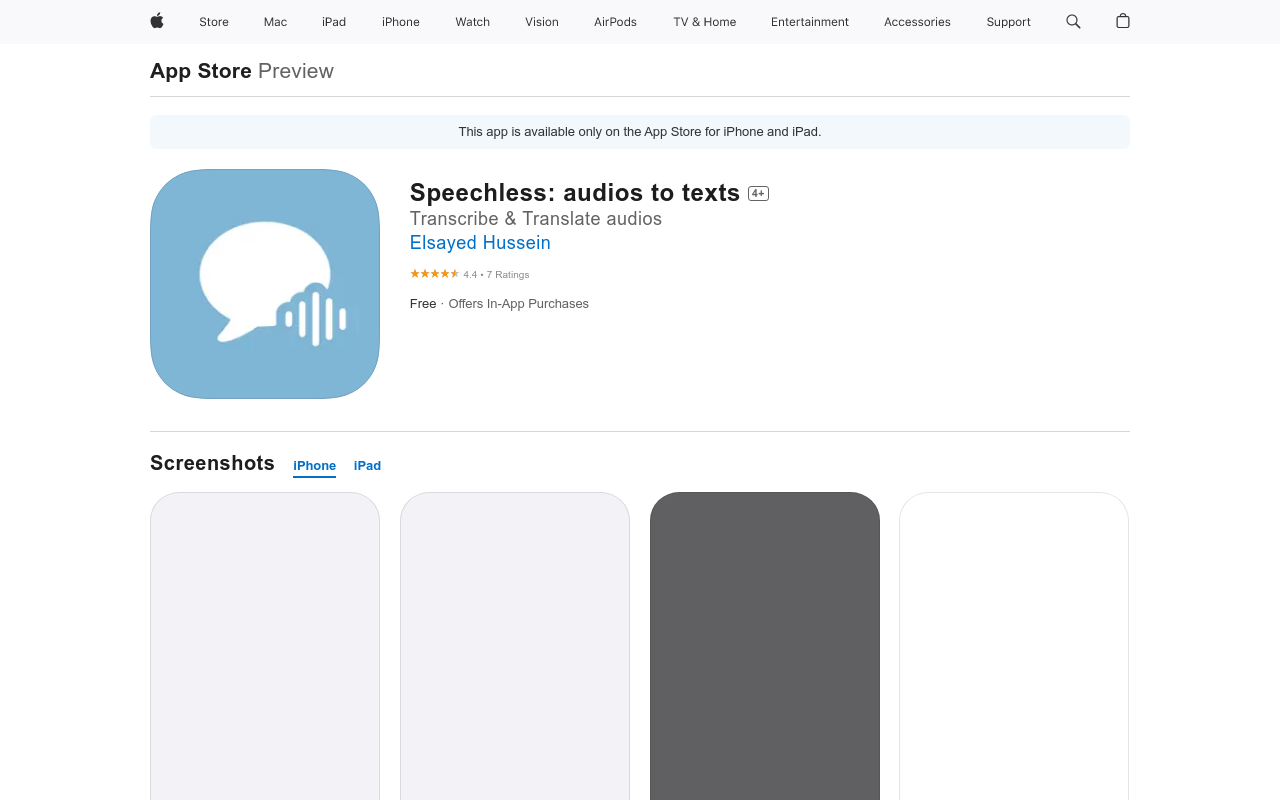 Speechless: audios to texts