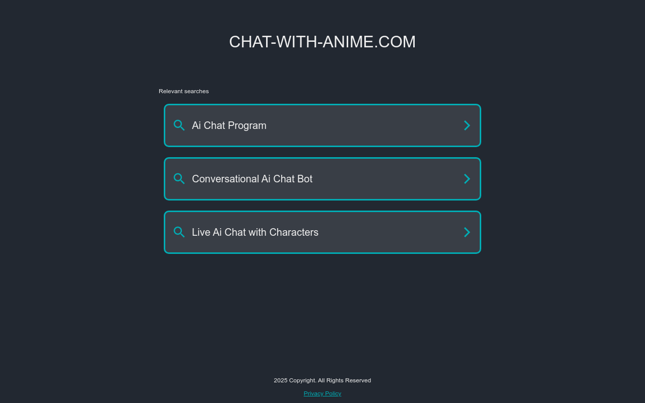 Chat With Anime