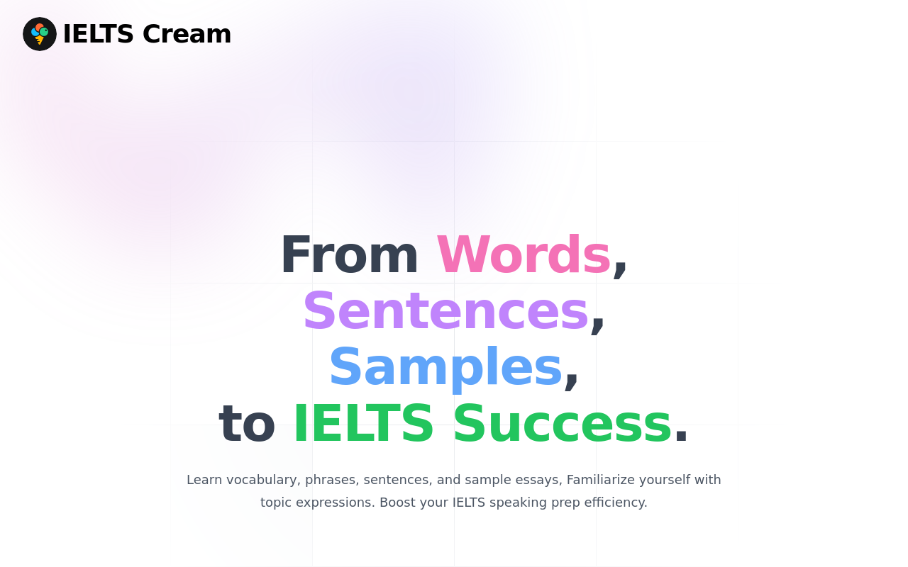 Cream: IELTS Speaking Prep App