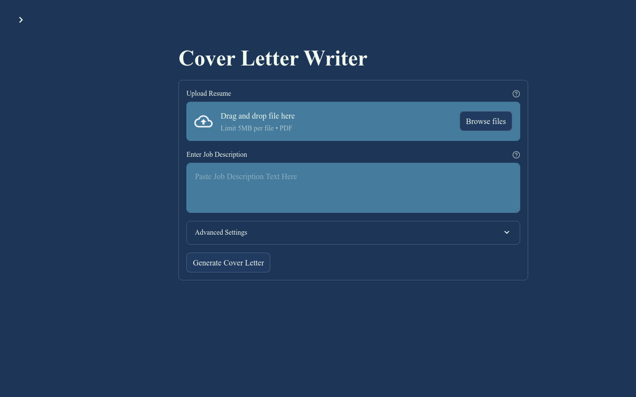 Cover Letter Writer