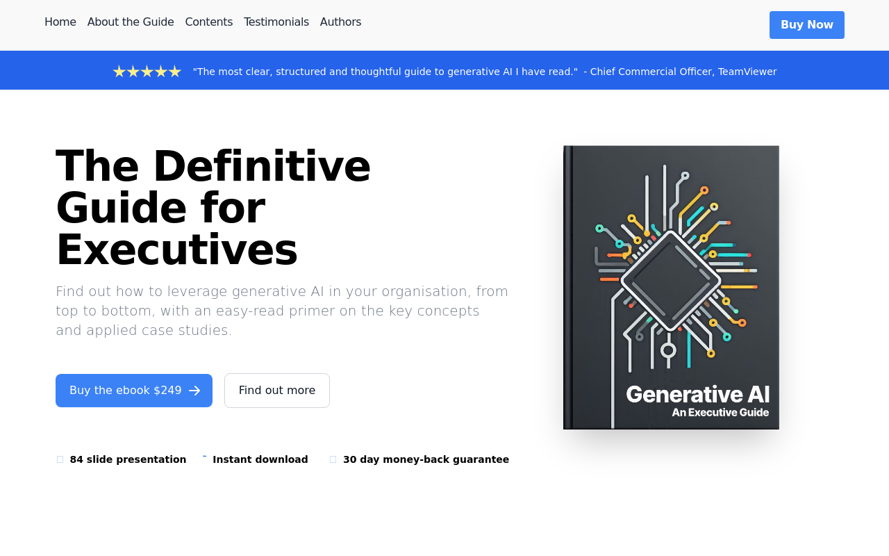 Generative AI: An Executive Guide