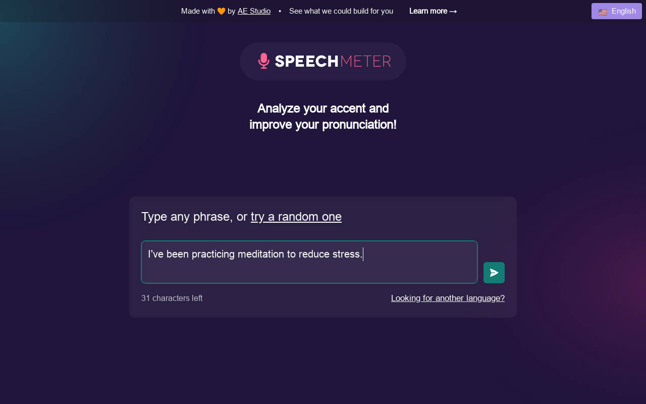 Speech Meter