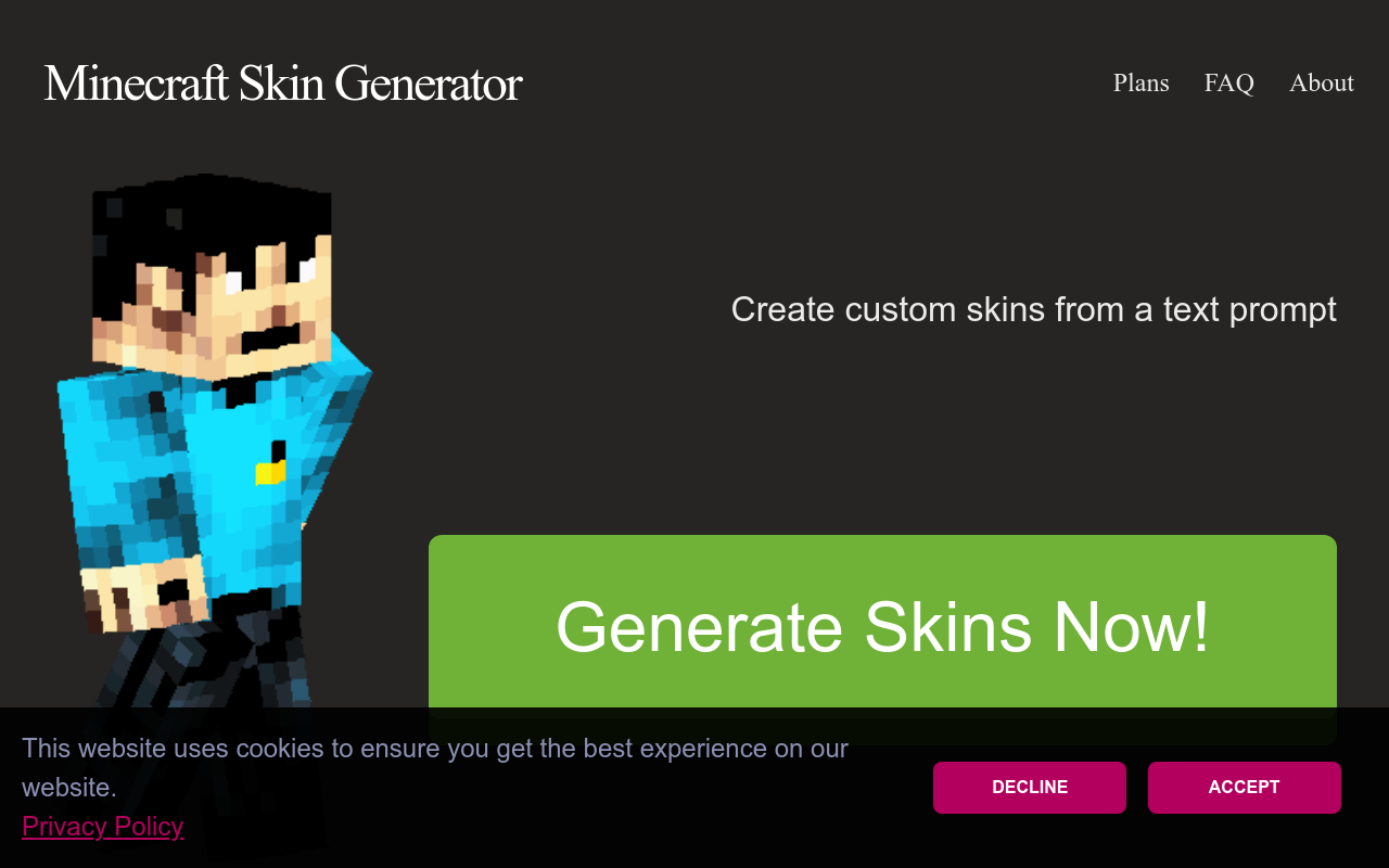 Minecraft Skin Generator