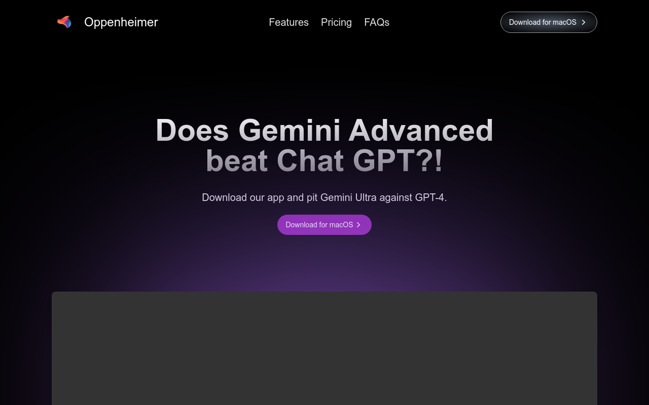 OppenheimerGPT: two AI brains, one app!