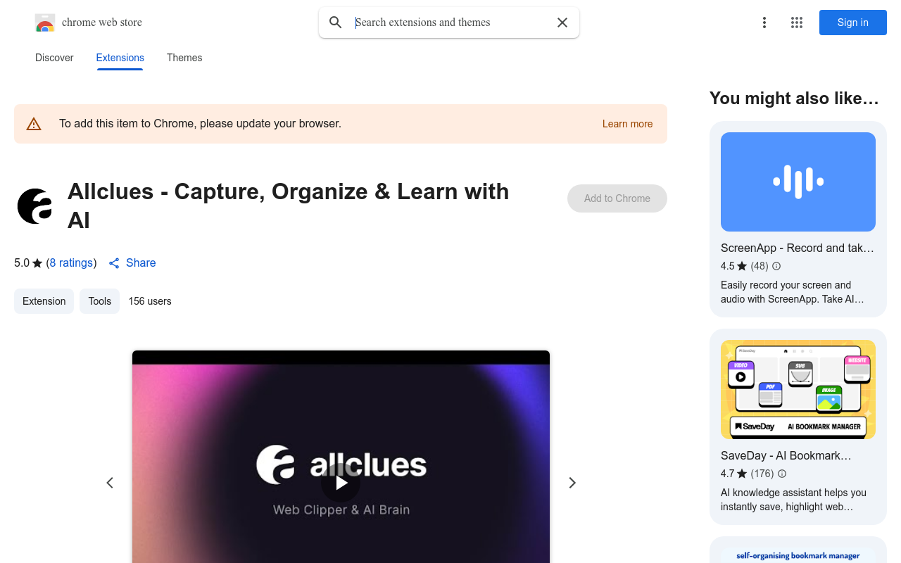 Allclues Extension