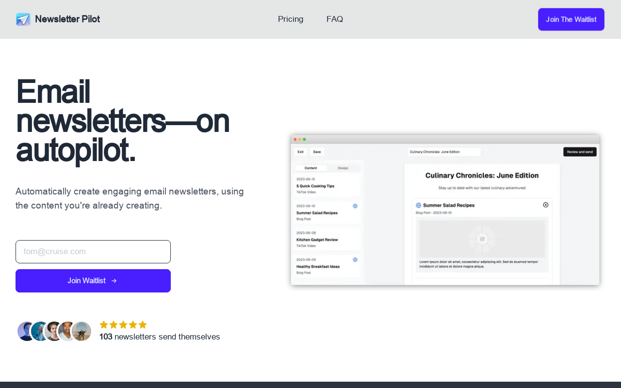 Newsletter Pilot