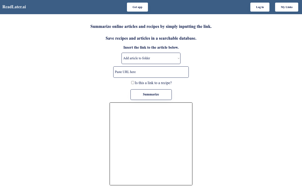 ReadLater AI