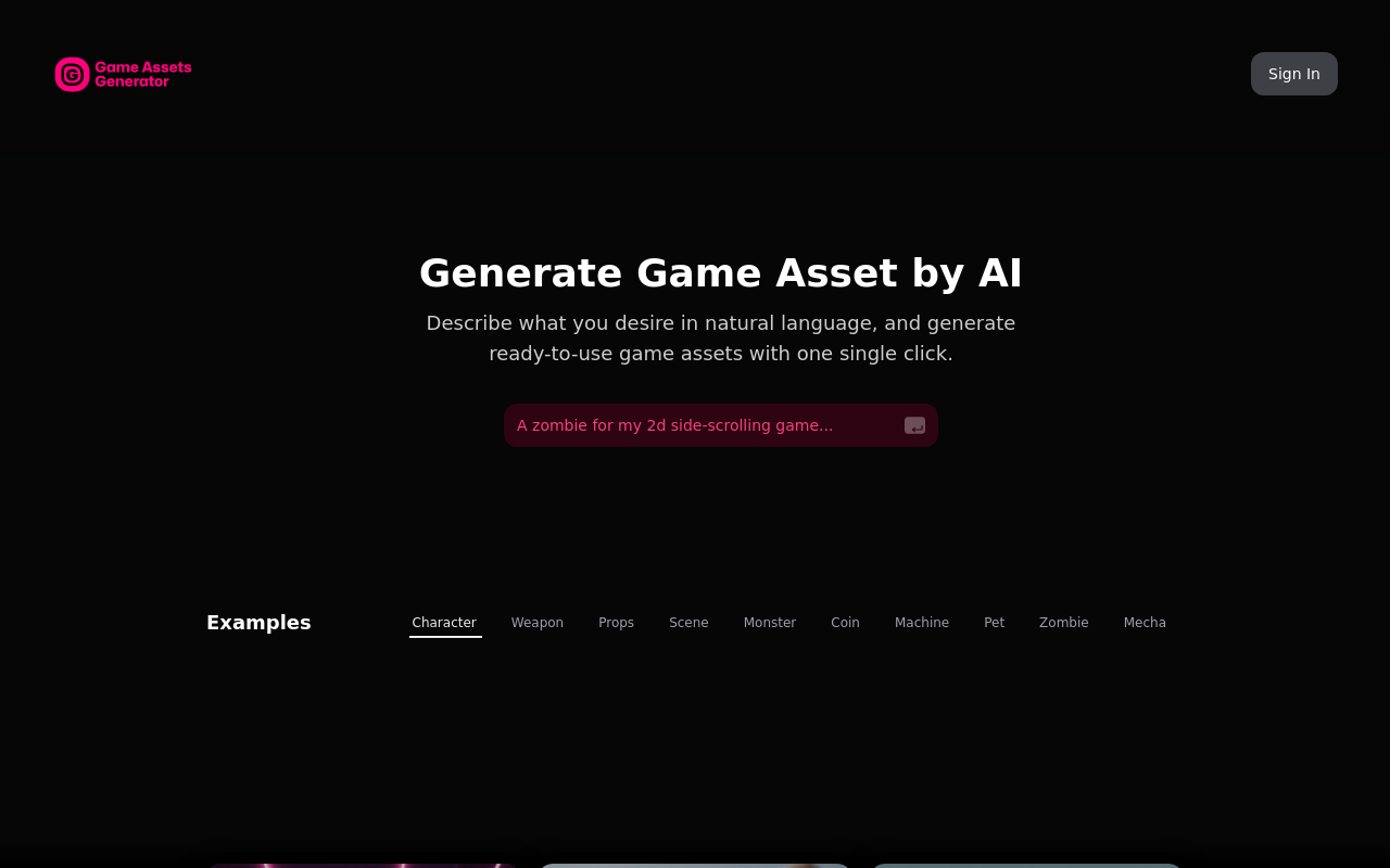 Game Assets Generator