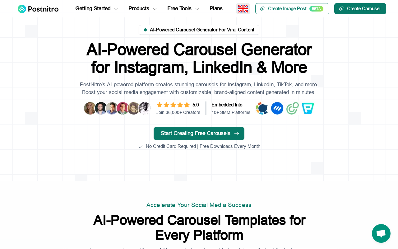 PostNitro - AI Carousel Post Generator