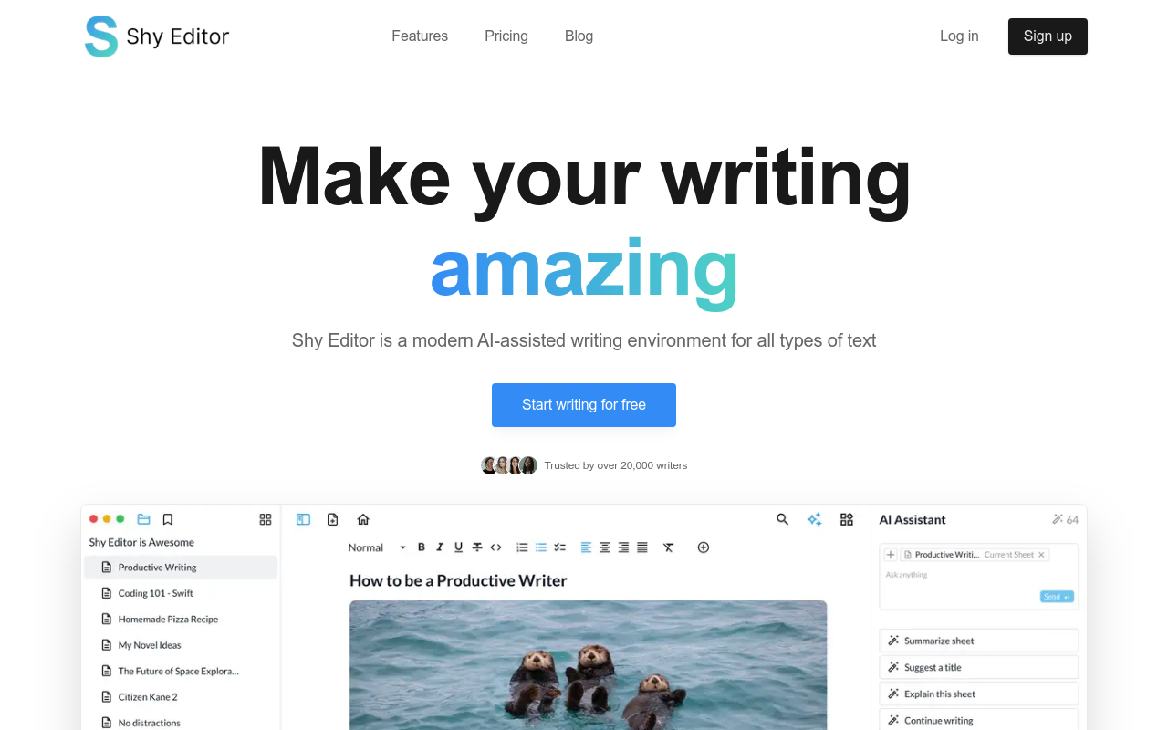 Shy Editor
