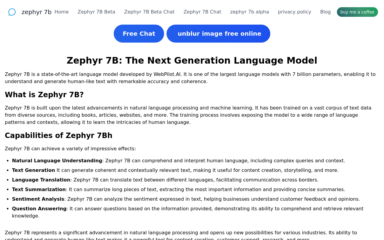 zephyr 7b  alpha model chat