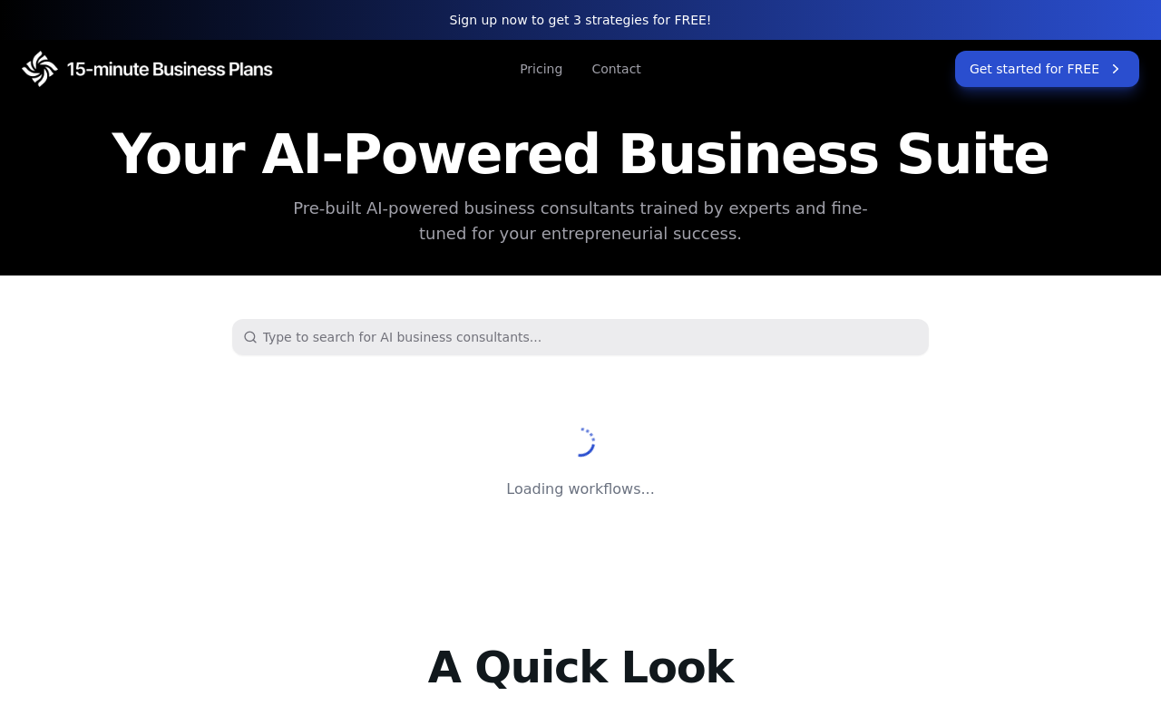 Business Plan Factory