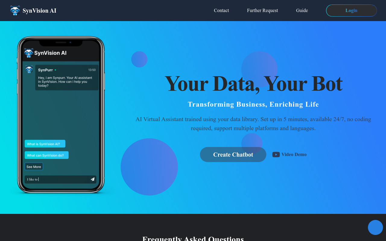 SynVisionAI Chatbot