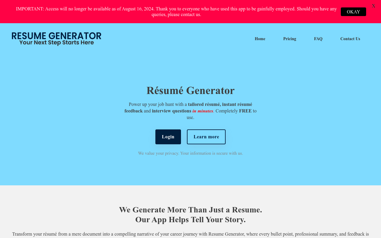 Resume Generator
