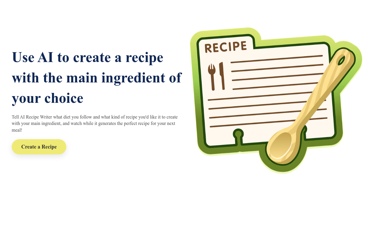 AI Recipe Writer