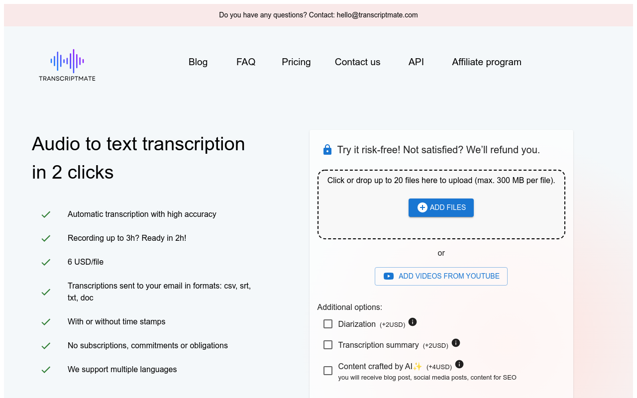 Transcriptmate.com