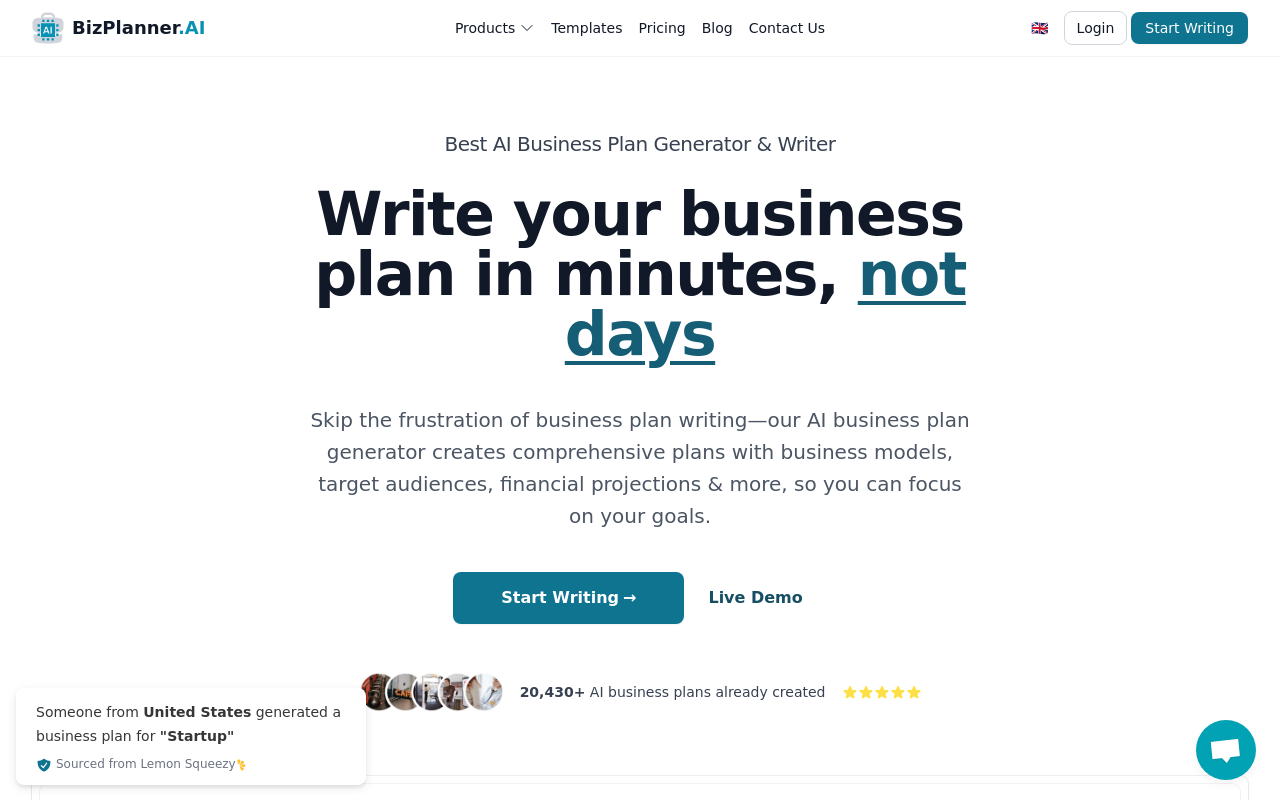 BizPlannerAI