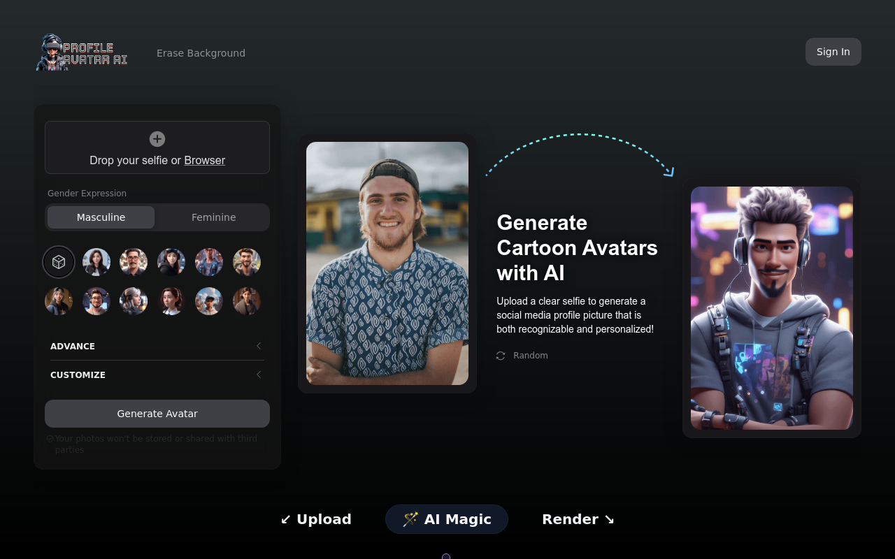 Profile Avatar AI