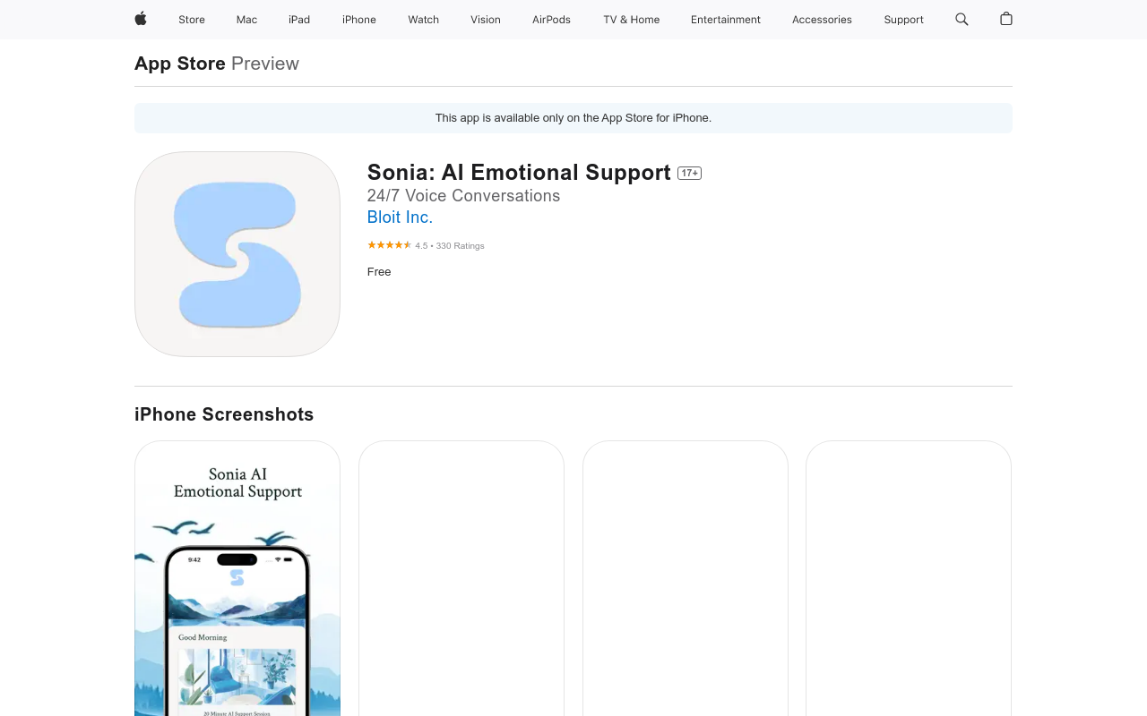 Sonia: AI Therapy