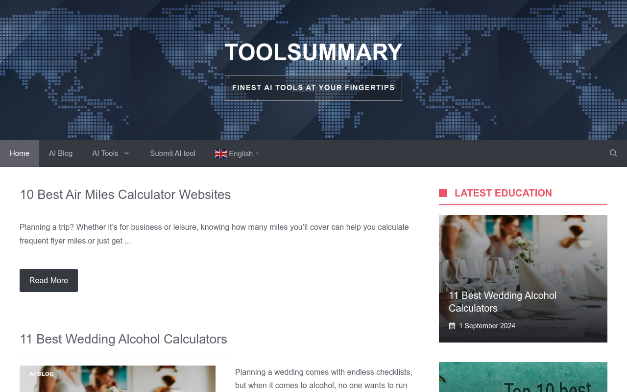 Toolsummary
