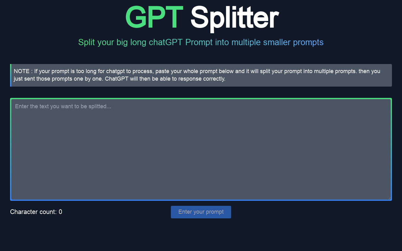 GPT Splitter