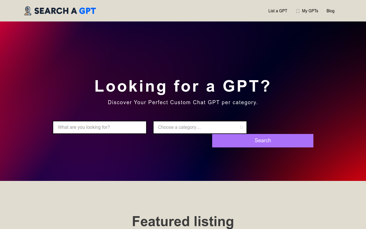 Search a GPT