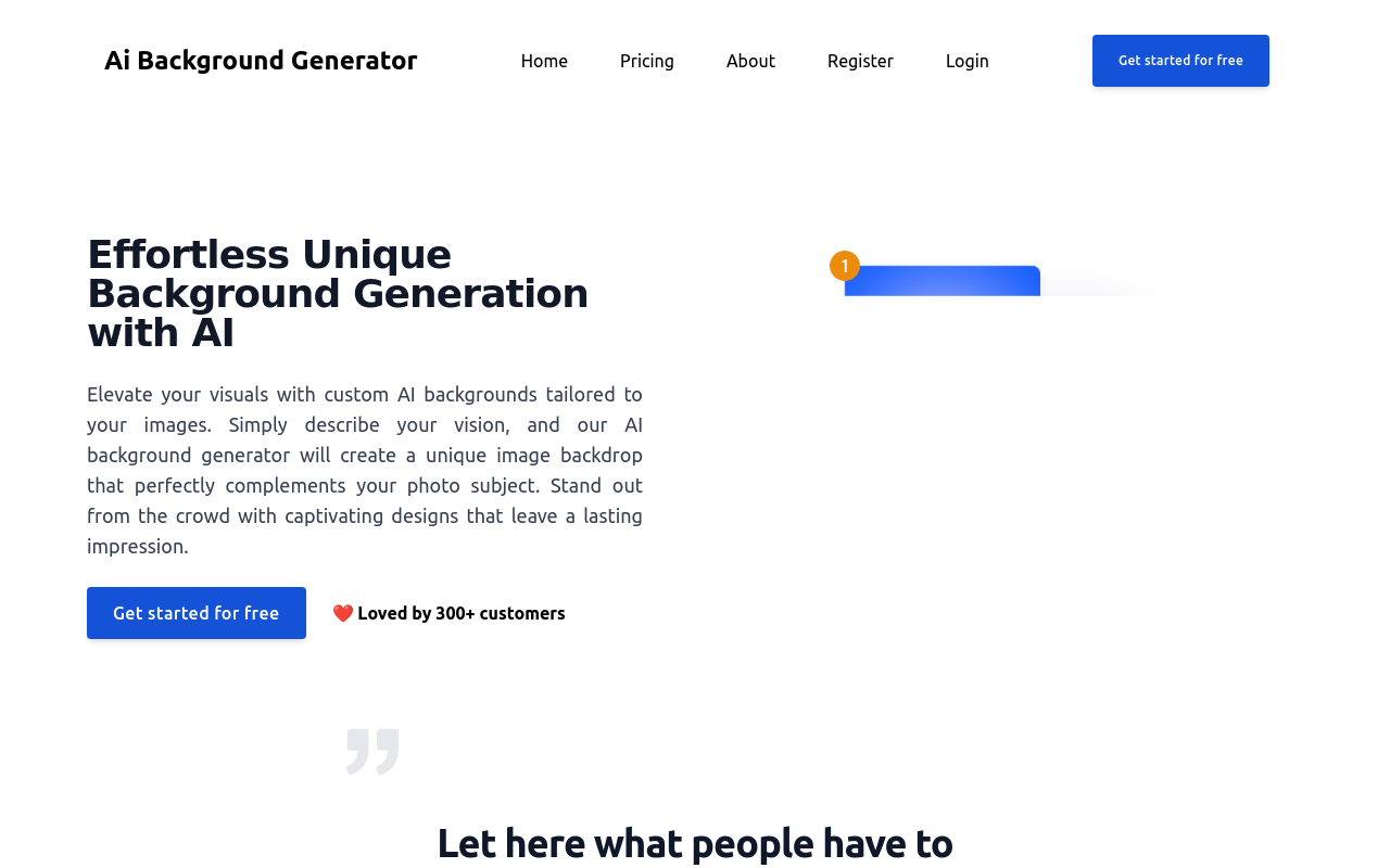 Ai Background Removal and Generation