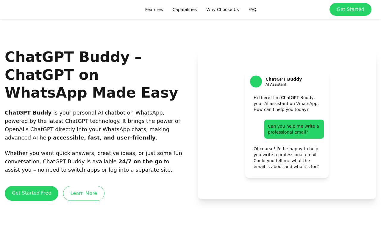 ChatGPT Buddy