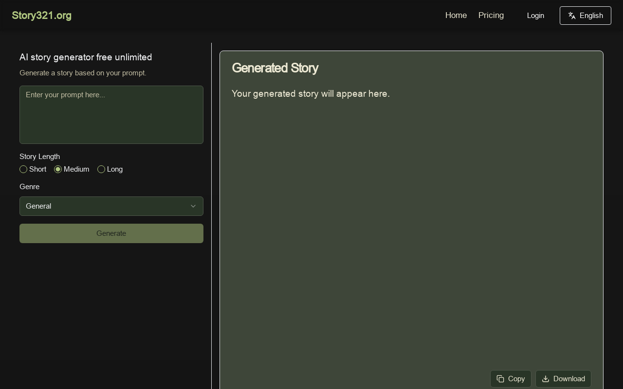 AI Story Generator free unlimited