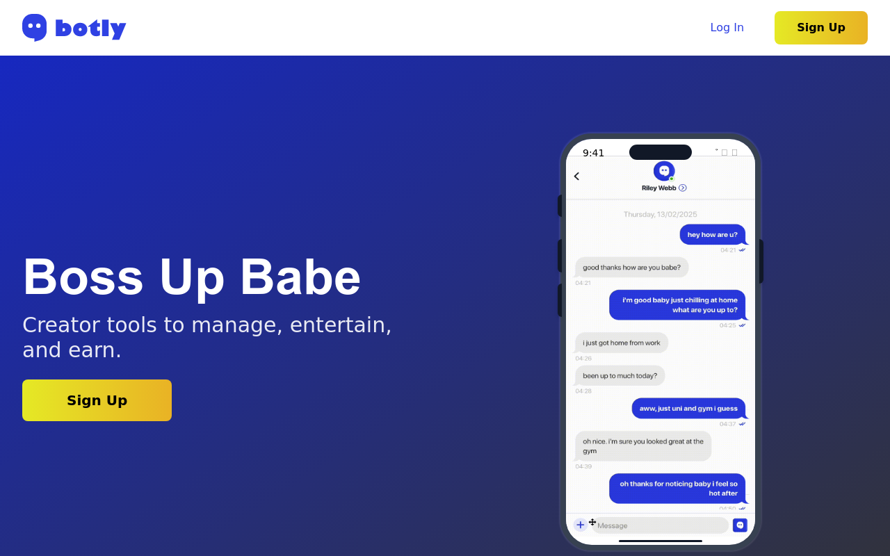 Botly: AI chatbot for OnlyFans