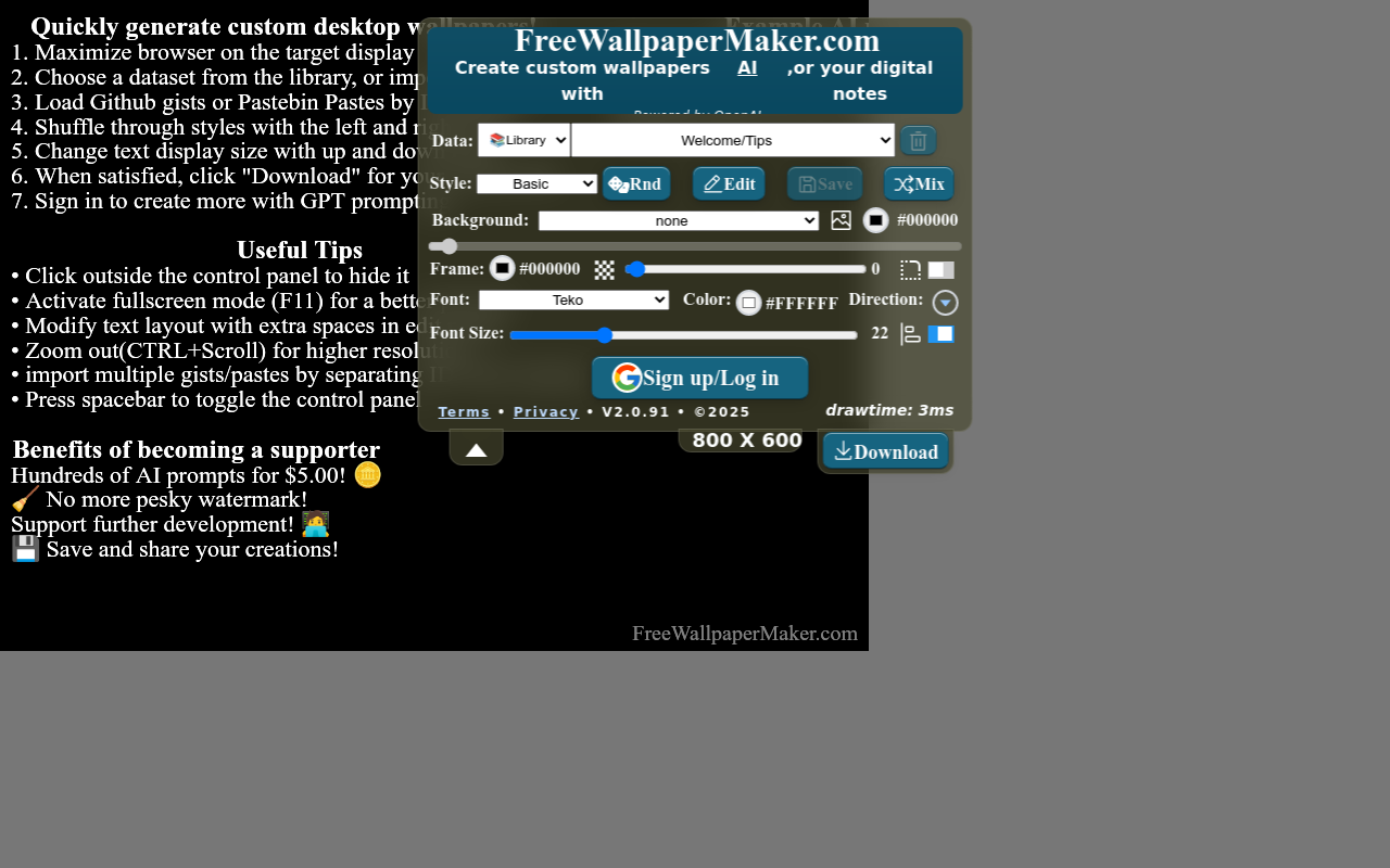 Free Wallpaper Maker