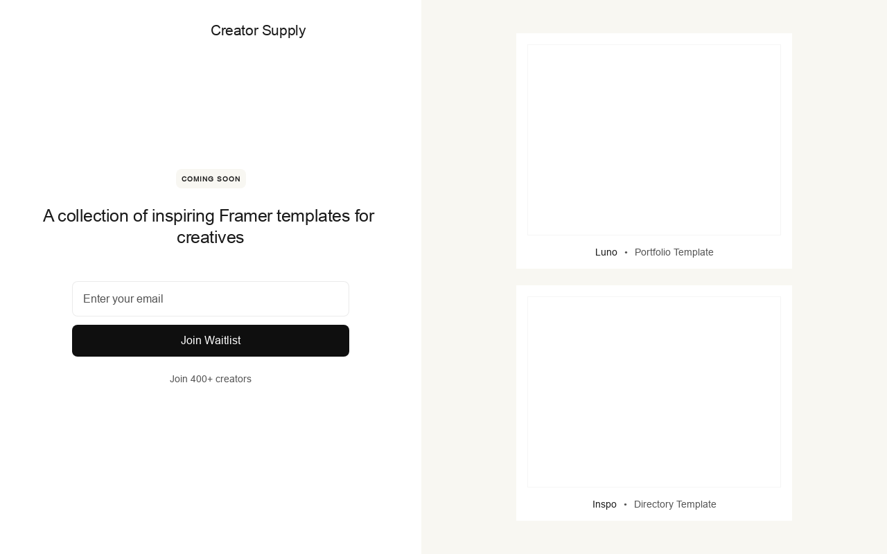 Creator Supply