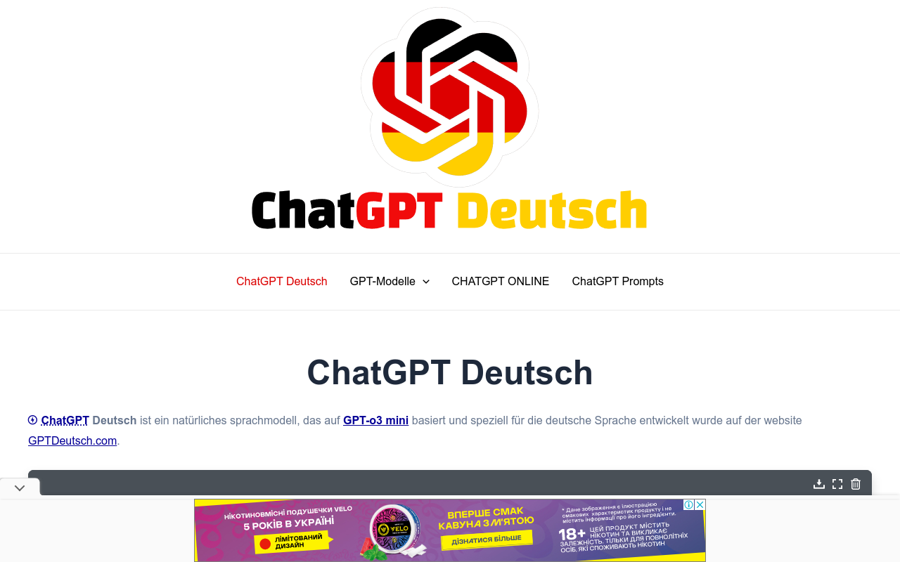 ChatGPT Deutsch - GPTDeutsch.com