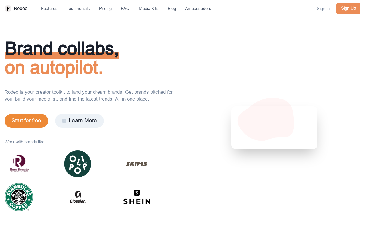 Rodeo - Your Creator Assistant