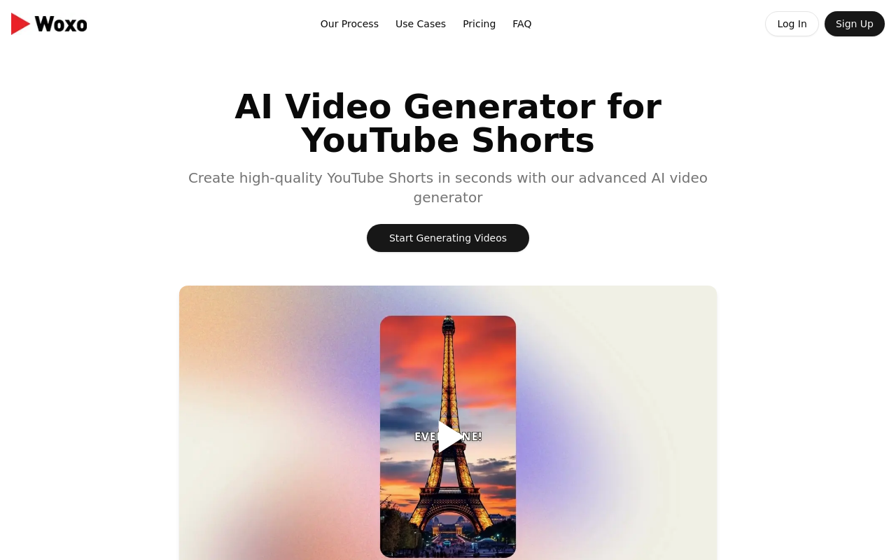 WOXO: AI Video Generator for Social Content