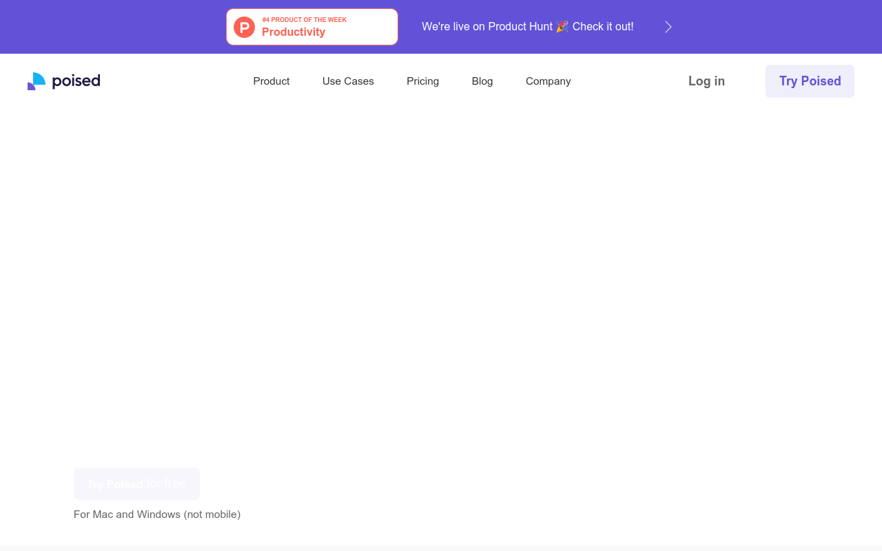 Poised: AI-Powered Communication Coach
