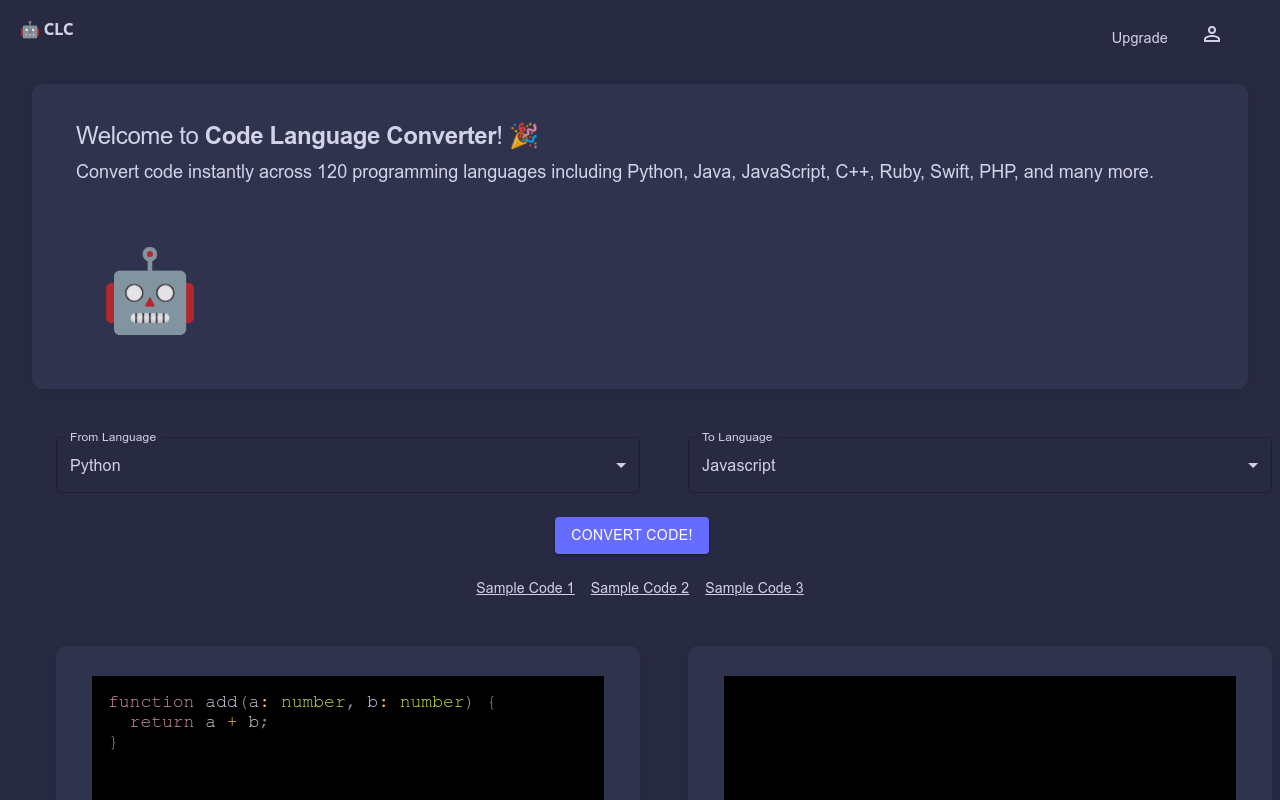 Code Language Converter