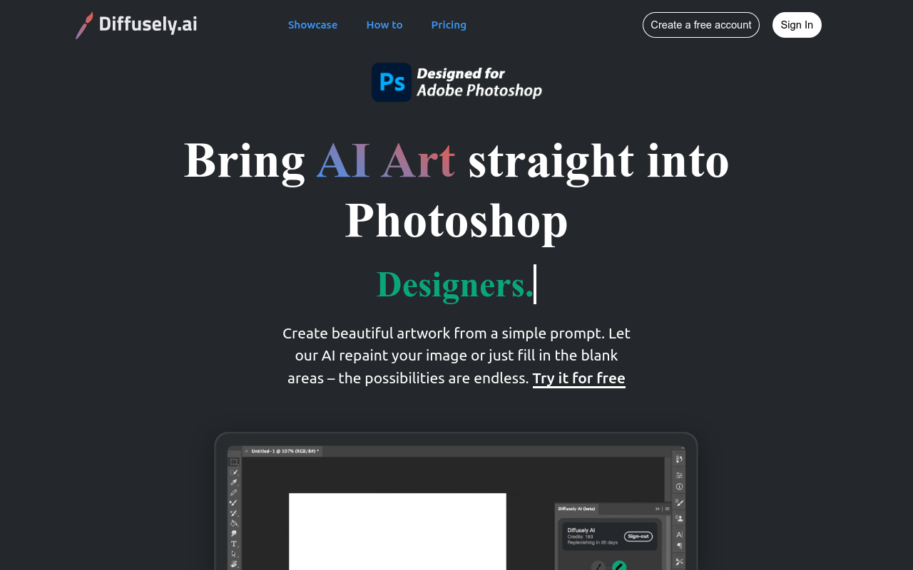 diffusely | AI Art Photoshop Plugin