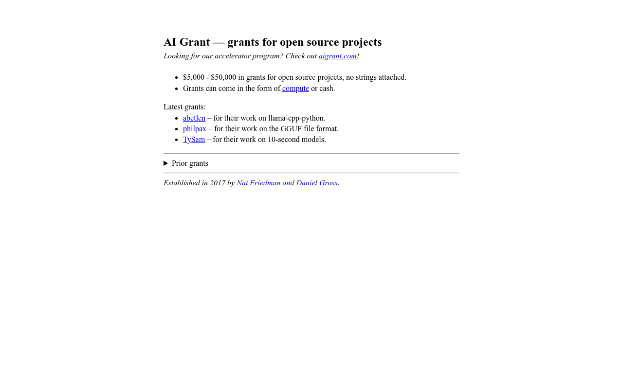 AI Grant