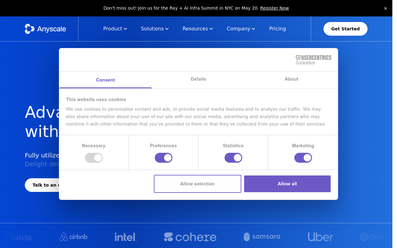 Anyscale | Scalable Compute for AI and Python
