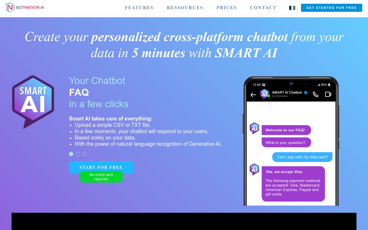 Botnation | No. 1 Agency for chatbot creation and development