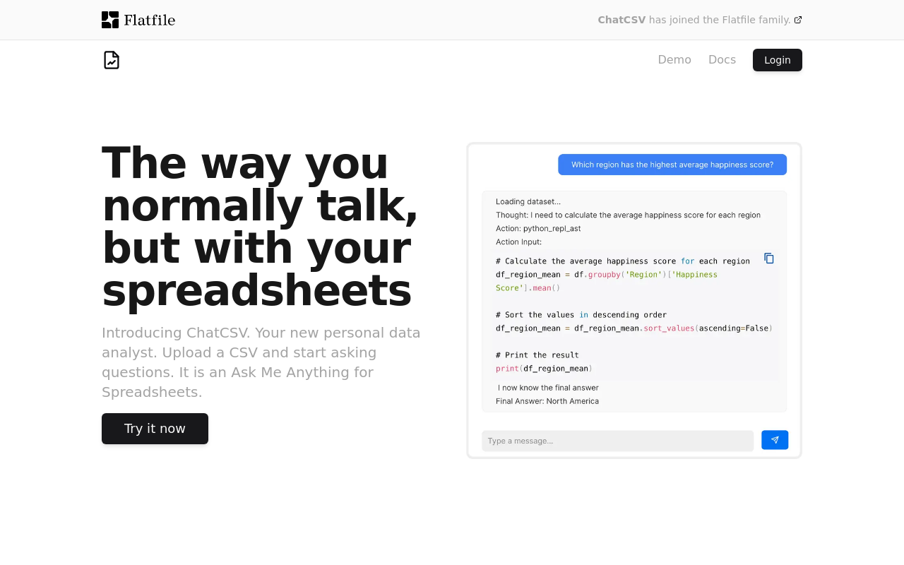 ChatCSV