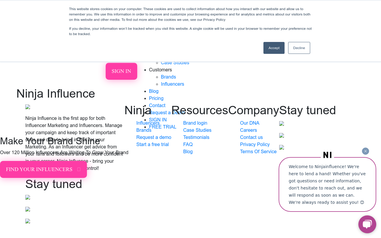 NinjaInfluence - Influencer Marketing