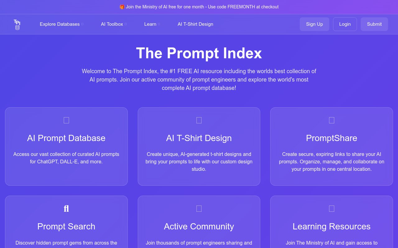 The Prompt Index