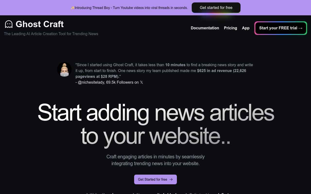 Ghost Craft: AI-Powered SEO