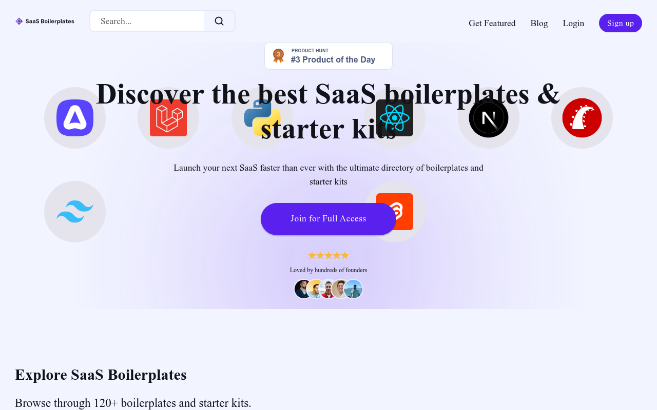 SaaS Boilerplates
