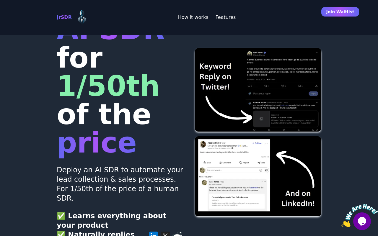 JrSDR - Completely Automated B2B Sales