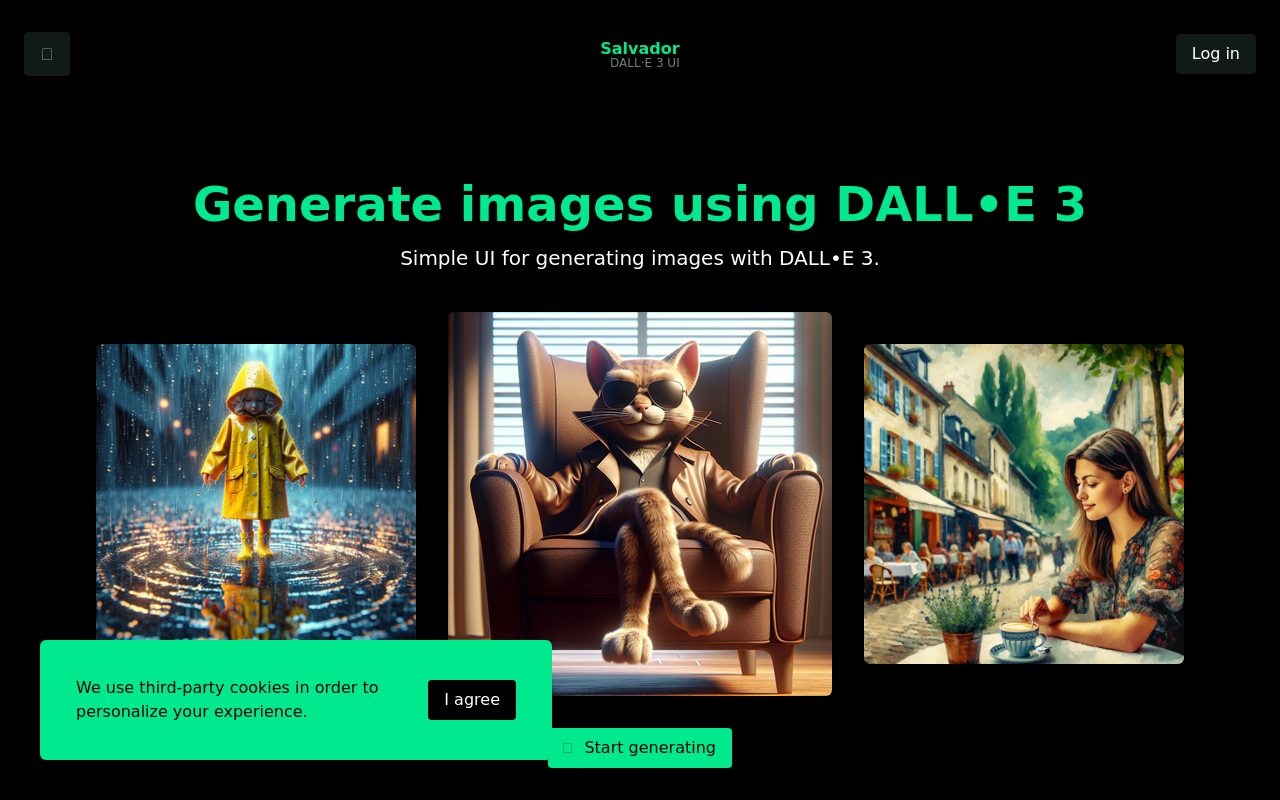 Salvador - DALL•E 3 UI